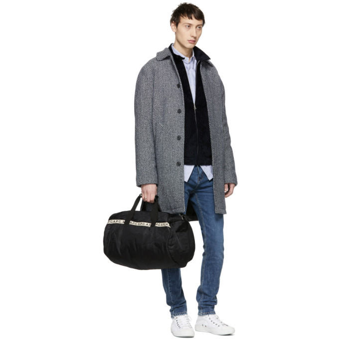 ジャケット・アウター A.P.C. Ivan Herringbone Wool-Blend Coat A.P.C. - Ivan Herringbone Wool-Blend Coat - Men - Gray A.P.C.