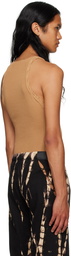 Dion Lee Tan Bichrome Tank Top