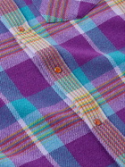 God's True Cashmere - Checked Cashmere Shirt - Purple