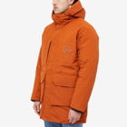 Norse Projects Men's Stavanger Gore-Tex Infinium Down Parka Jacket in Burnt Orange