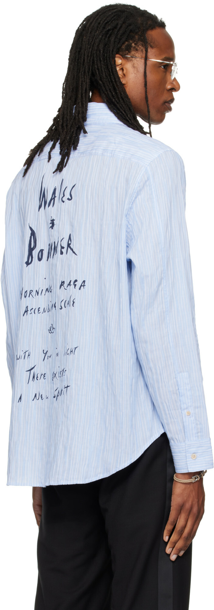 Wales Bonner Blue Atlantic Shirt