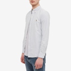Polo Ralph Lauren Men's Button Down Oxford Shirt in Blue/White
