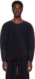 HOMME PLISSÉ ISSEY MIYAKE Black Monthly Color January Long Sleeve T-Shirt