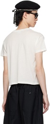 VAQUERA Off-White Print Reversible T-Shirt