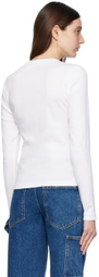 Saks Potts White Eloise Long Sleeve T-Shirt