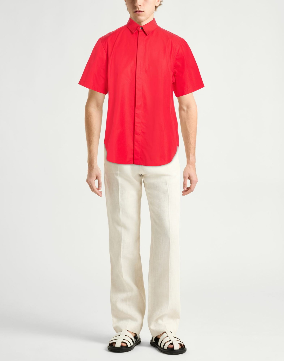 Ferragamo Mens Shirt in Red