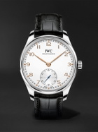 IWC Schaffhausen - Portugieser 40 Automatic 40.4mm Stainless Steel and Alligator Watch, Ref. No. IW358303