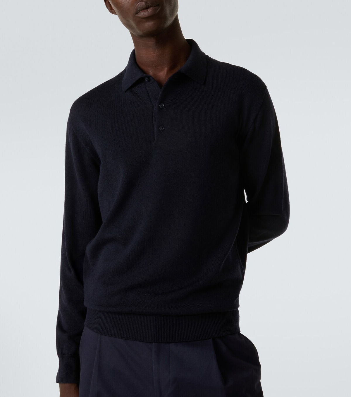 Saman Amel Allen wool polo sweater