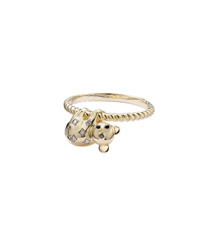 Photo: Yvonne Léon Koala 9kt gold ring with diamonds
