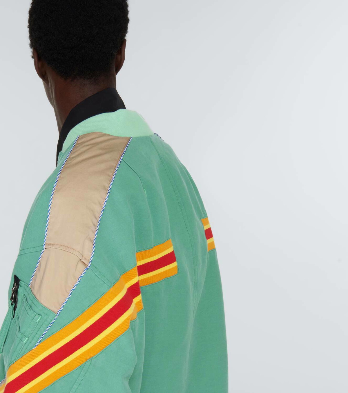 Incotex x Facetasm Colorblocked bomber jacket