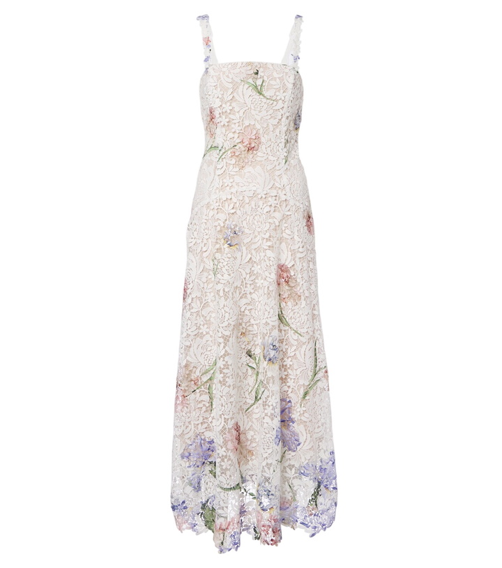 Photo: Oscar de la Renta Floral guipure lace cocktail dress
