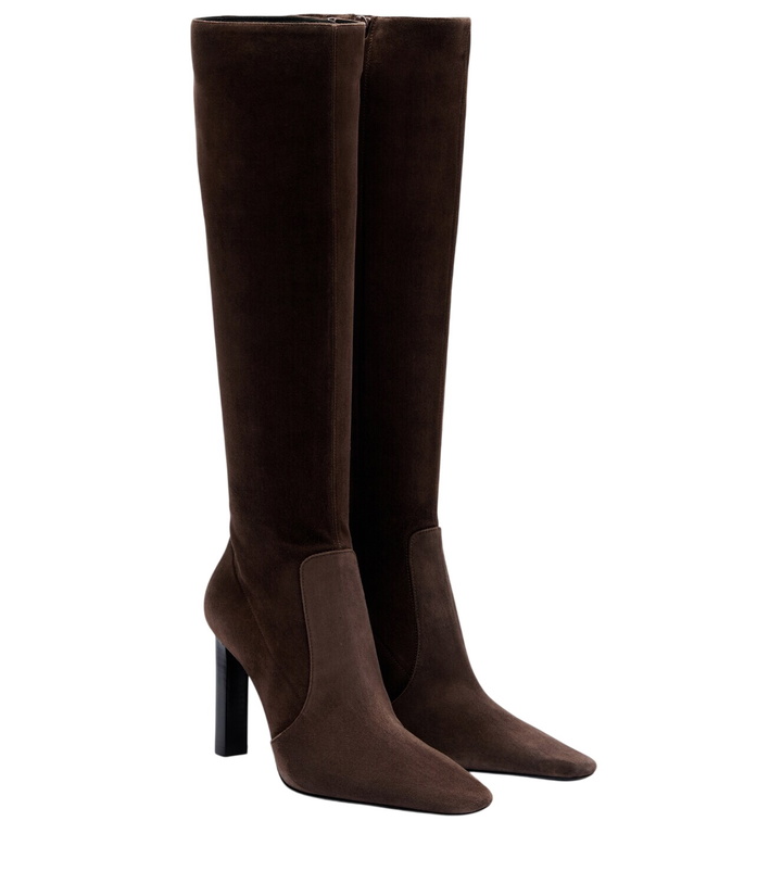 Photo: Saint Laurent Francoise suede knee-high boots