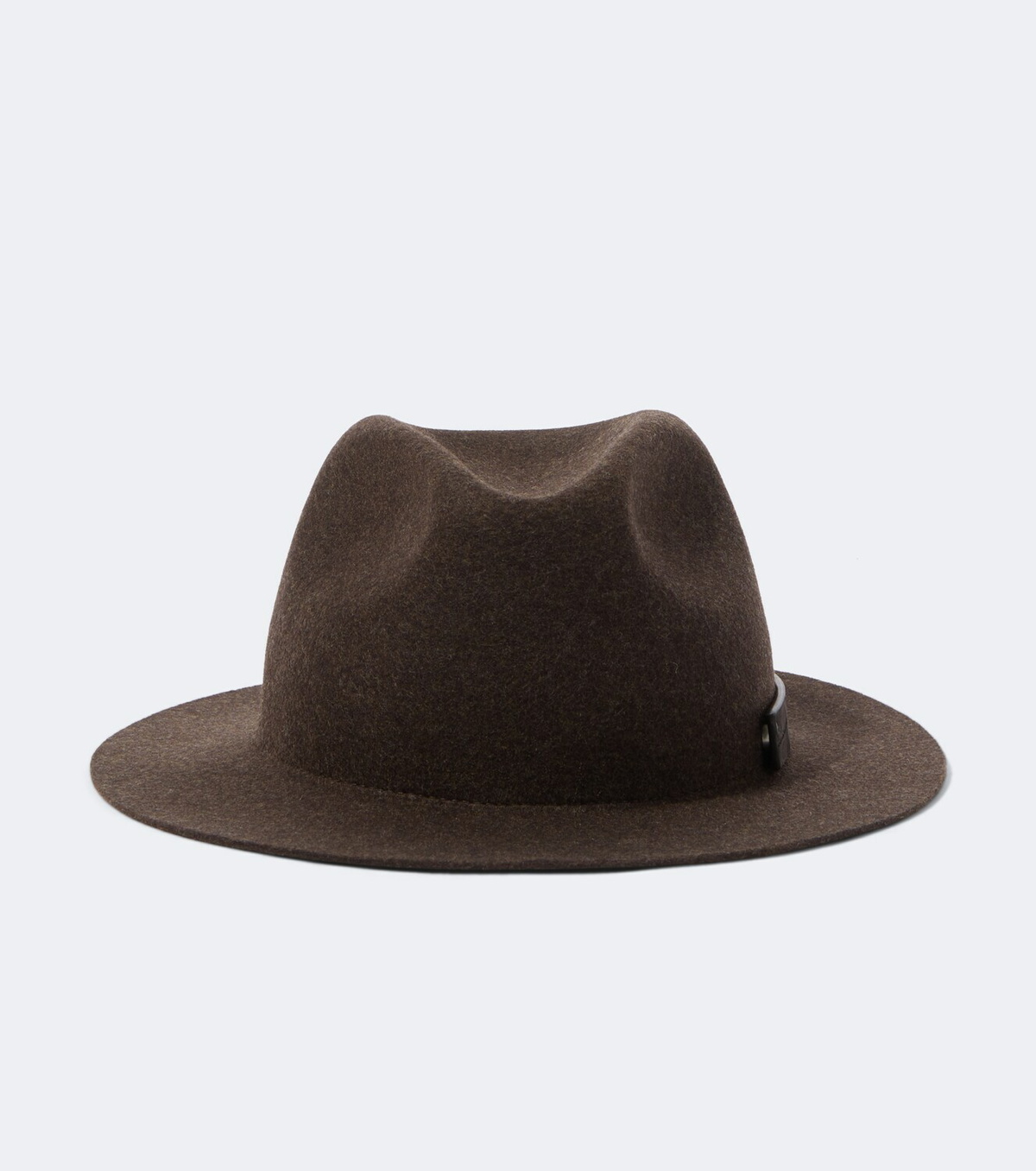 Zegna Leather-trimmed wool fedora