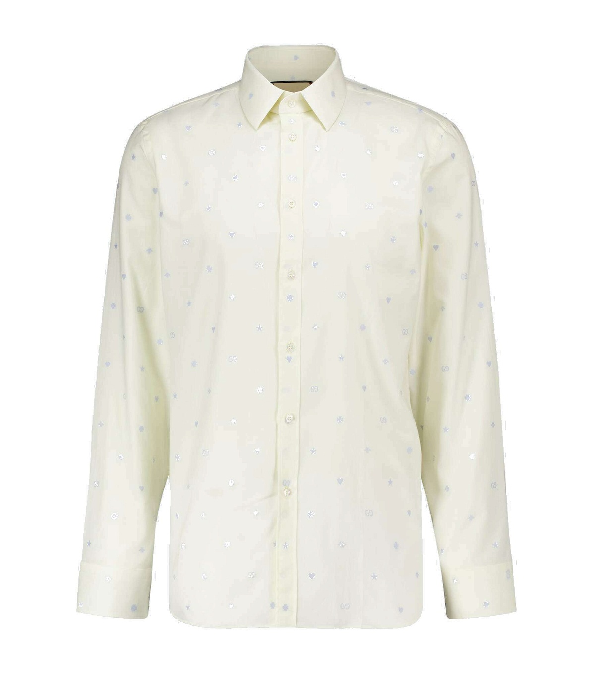 Photo: Gucci - Symbols fil coupé Oxford shirt
