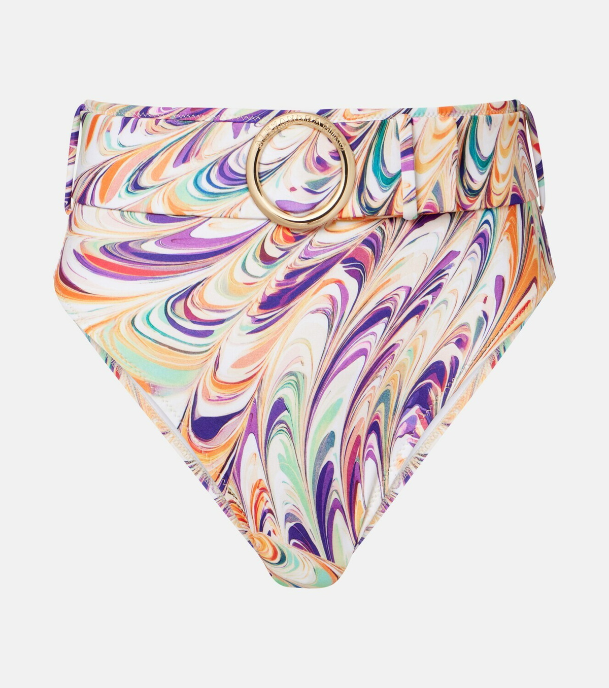 Alexandra Miro Iris belted printed bikini bottoms