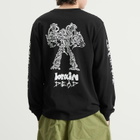 Brain Dead Men's Skull Mech Long Sleeve T-Shirt in Black