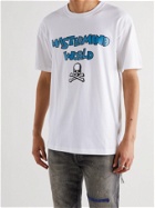 MASTERMIND WORLD - Printed Cotton-Jersey T-Shirt - White