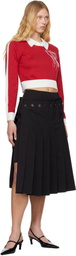 Rokh Red Contrasted Polo