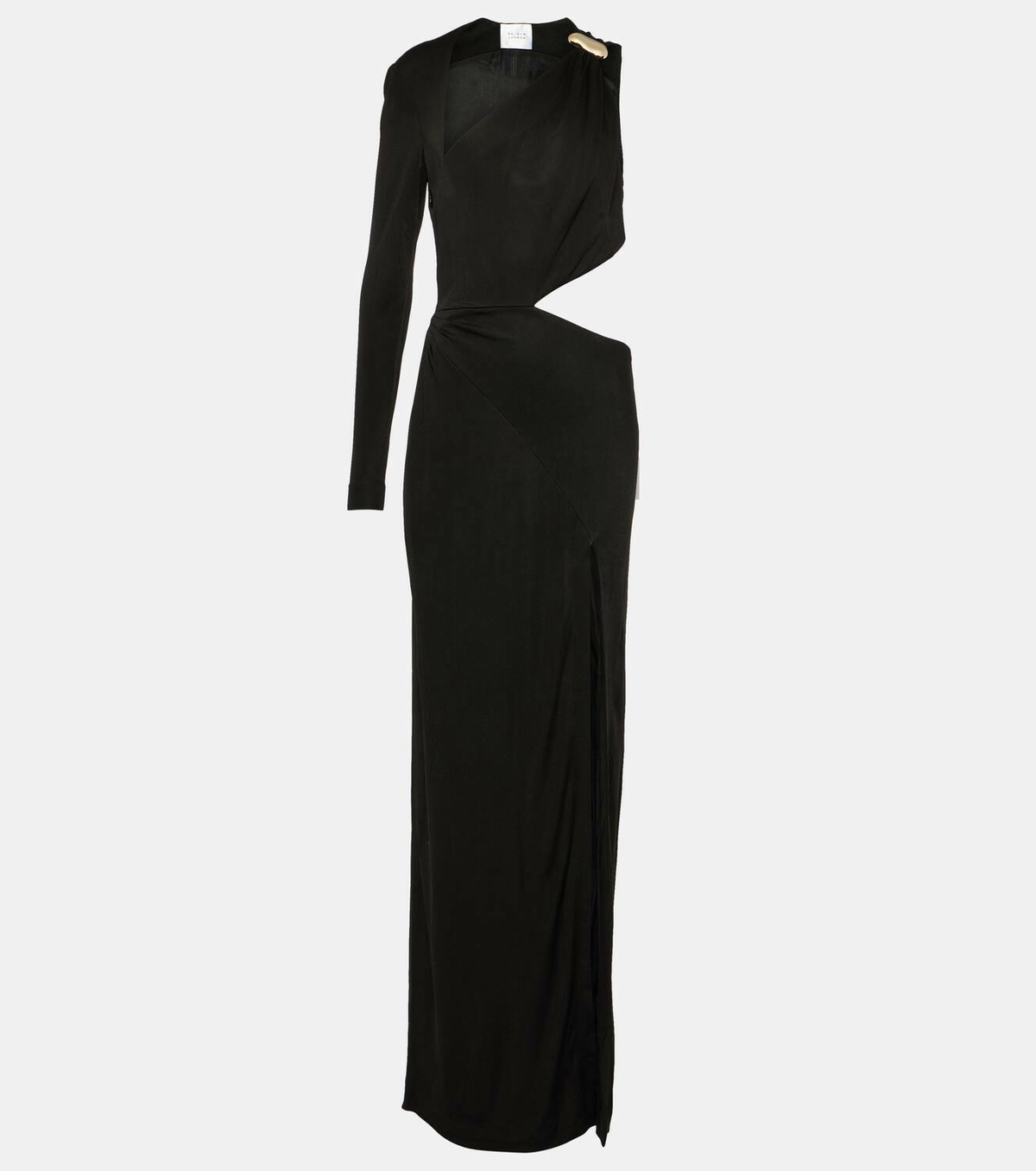 Galvan Cutout one-shoulder gown