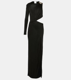 Galvan Cutout one-shoulder gown