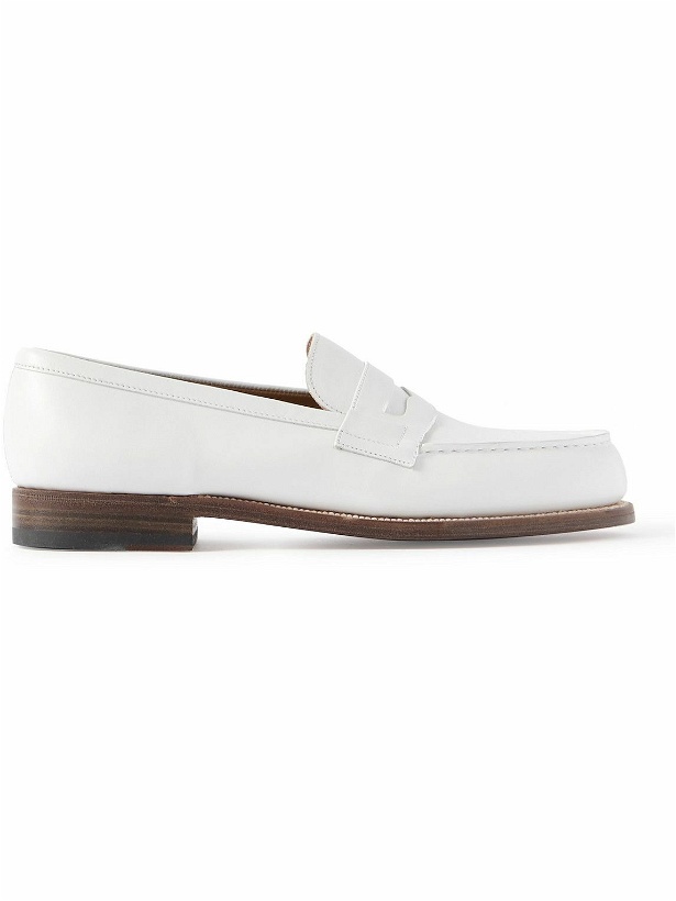 Photo: J.M. Weston - 180 Leather Loafers - White