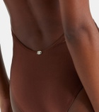 Adriana Degreas Solid Chain halterneck swimsuit