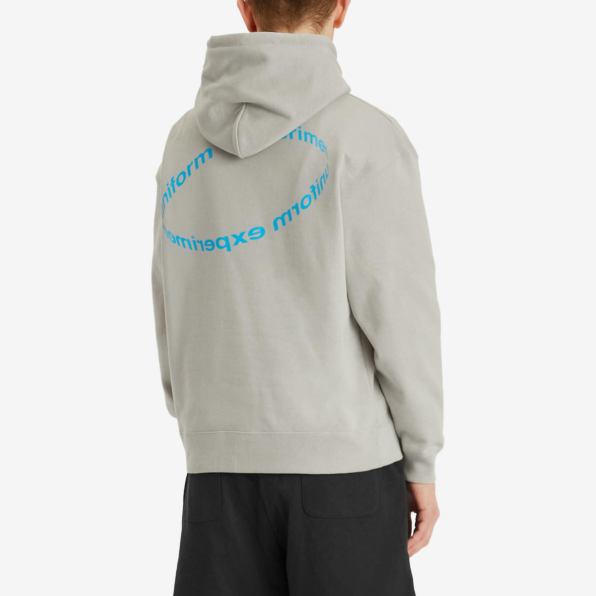 Uniform Experiment Men's Loop Logo Hoodie in Light Gray