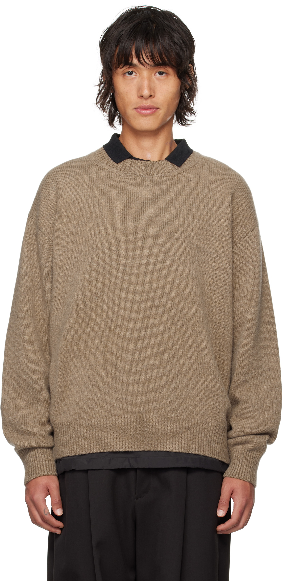 stein Beige Relaxed Fit Sweater
