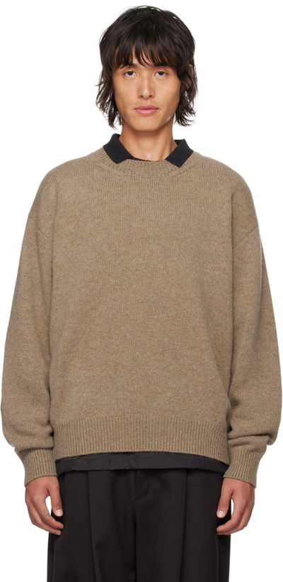 Photo: stein Beige Relaxed Fit Sweater