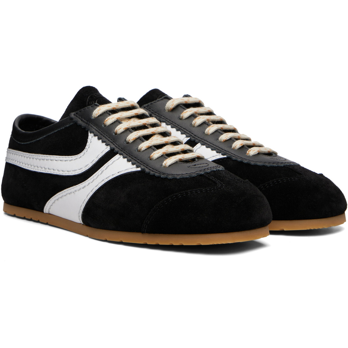 Dries Van Noten Black Suede Sneakers