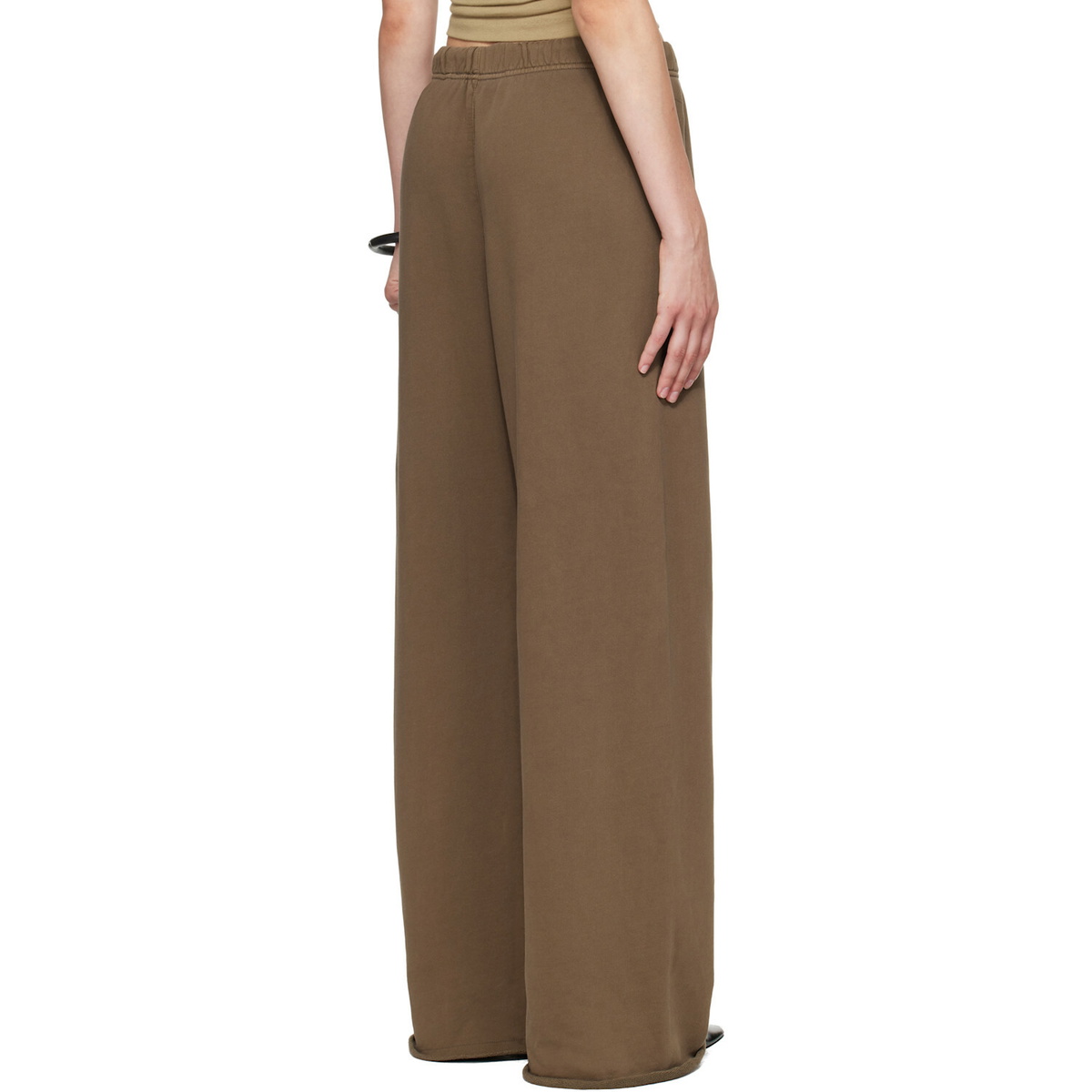 Fear of God ESSENTIALS Brown Raw Cut Lounge Fit Sweatpants