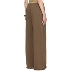 Fear of God ESSENTIALS Brown Raw Cut Lounge Fit Sweatpants