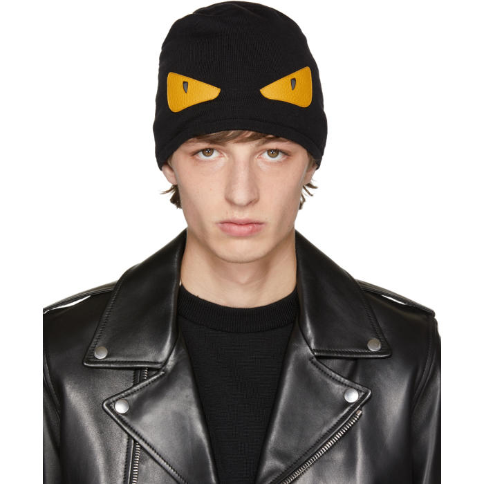 Fendi Black Monster Beanie Fendi