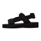 Fendi Black Logo Strap Sandals