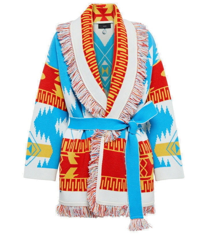 Photo: Alanui - Icon jacquard cashmere cardigan