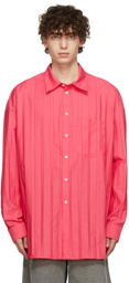 Jacquemus Pink La Montagne 'La Chemise Plissée' Shirt