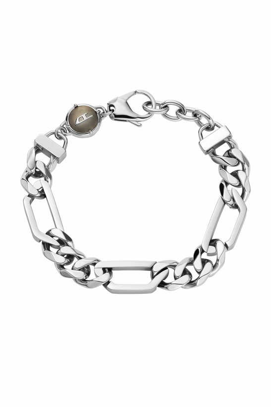 Photo: Diesel Stainless steel chain bracelet - Bracelets - Unisex - Silver