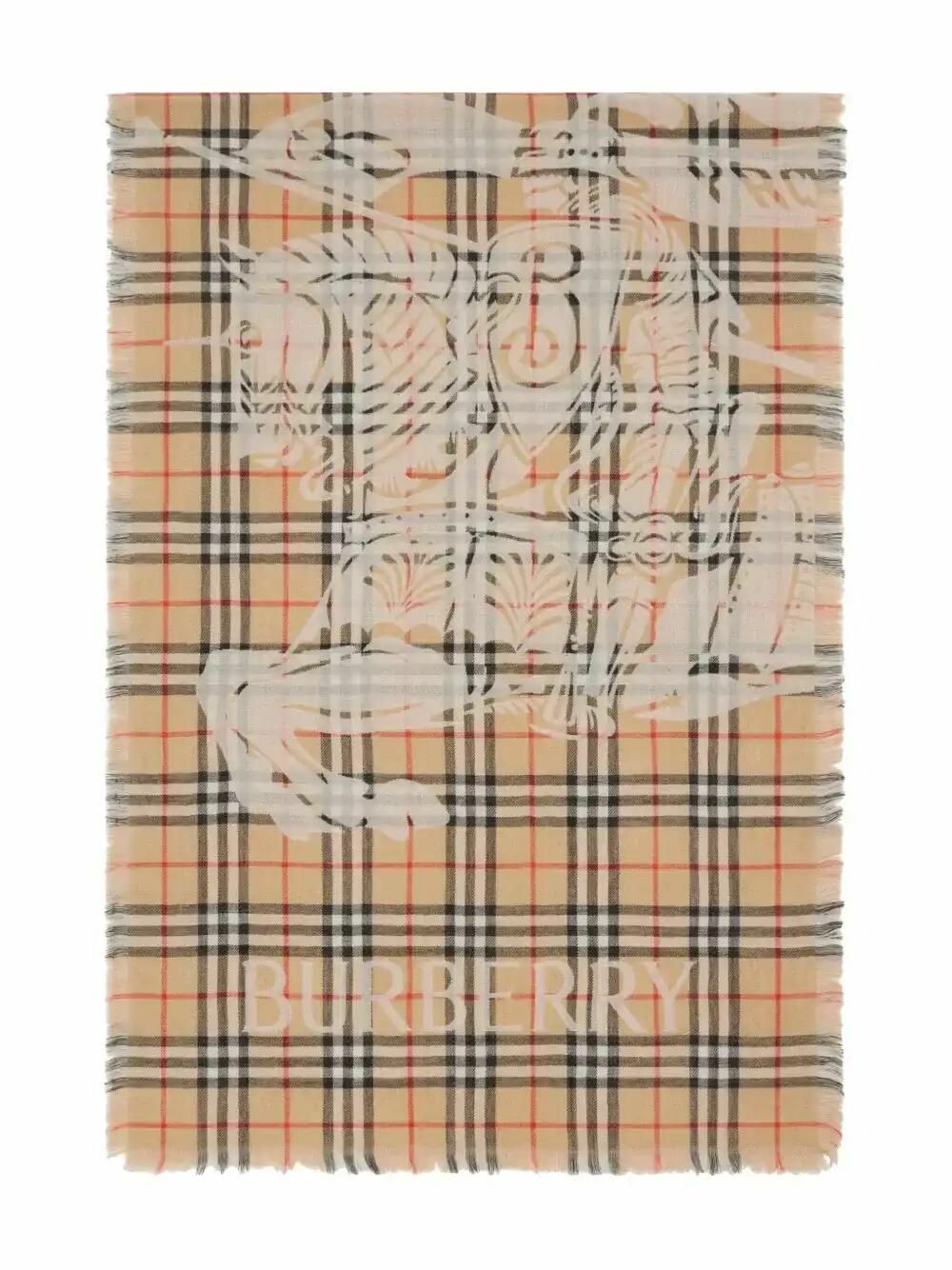 Burberry EKD Checked Scarf