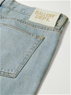 Gallery Dept. - LA Blvd Flared Appliquéd Distressed Jeans - Blue