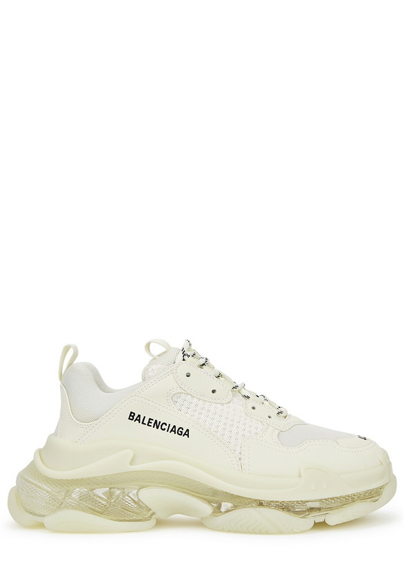 Photo: Balenciaga Triple S Off-white Panelled Sneakers