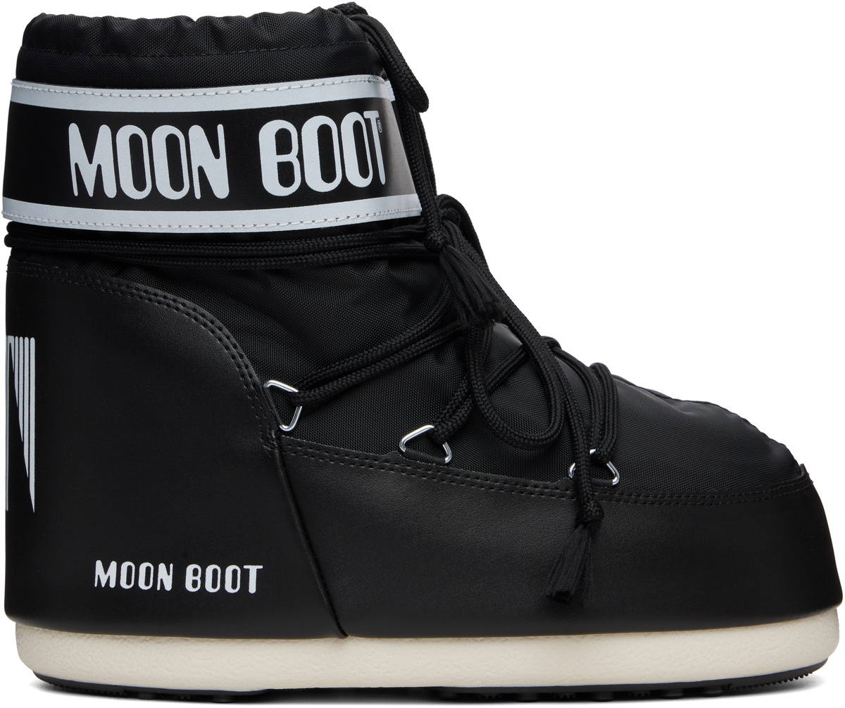 Moon Boot Black Icon Low Nylon Boots Moon Boot
