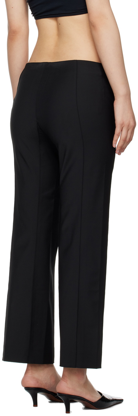 BEVZA Black Square Cigarette Trousers