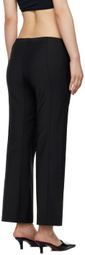 BEVZA Black Square Cigarette Trousers
