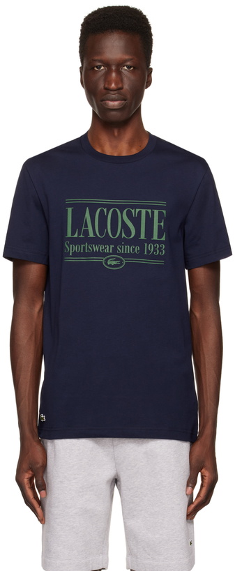 Photo: Lacoste Navy Graphic T-Shirt