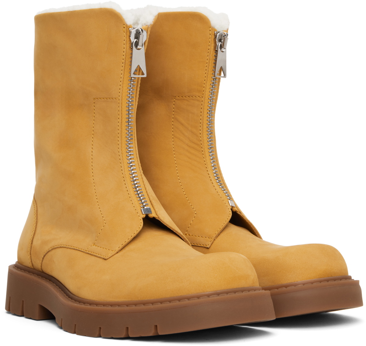 Bottega Veneta Beige Haddock Ankle Boots Bottega Veneta display picture 2