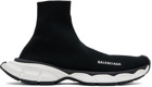 Balenciaga Black 3XL Sock Sneakers