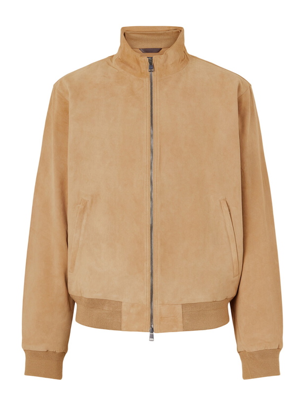 Photo: Polo Ralph Lauren - Suede Bomber Jacket - Neutrals