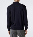 Lardini Wool, silk, and cashmere polo sweater
