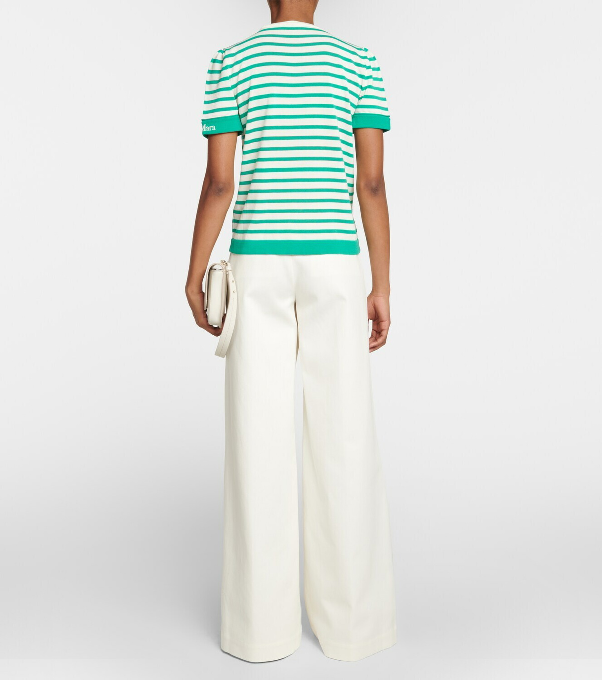 【Max Mara】 Limoneストライプコットントップ Max Mara - Limone striped cotton top Max Mara