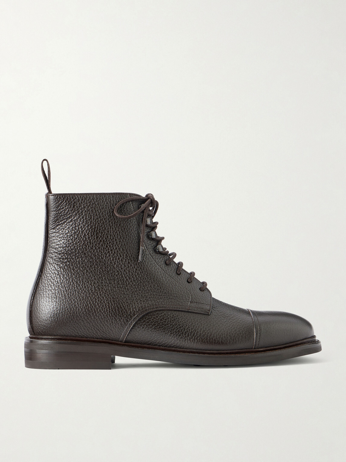 MORJAS - Jumper Leather Lace-Up Boots - Brown